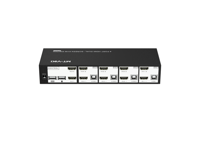 4进2出桌面式kvm mt-hk421