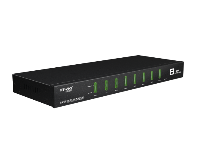 8进1出桌面式kvm mt-0801hk