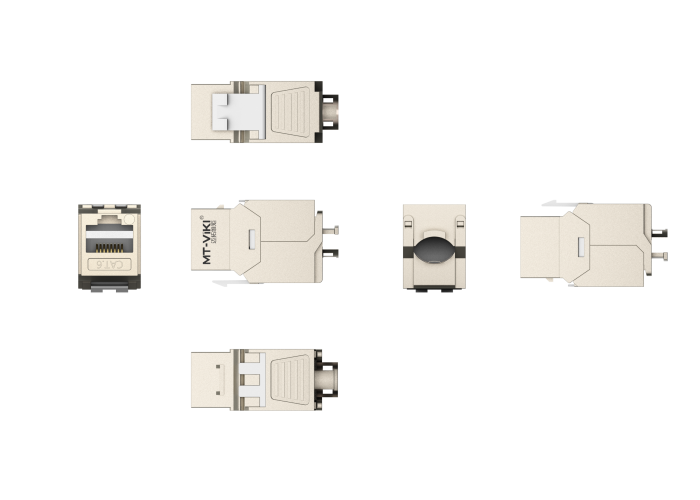 超六类屏蔽型网络模块 mt-mk63