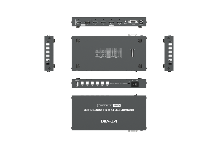 2进4出 8k画面拼接器 mt-hd0204c